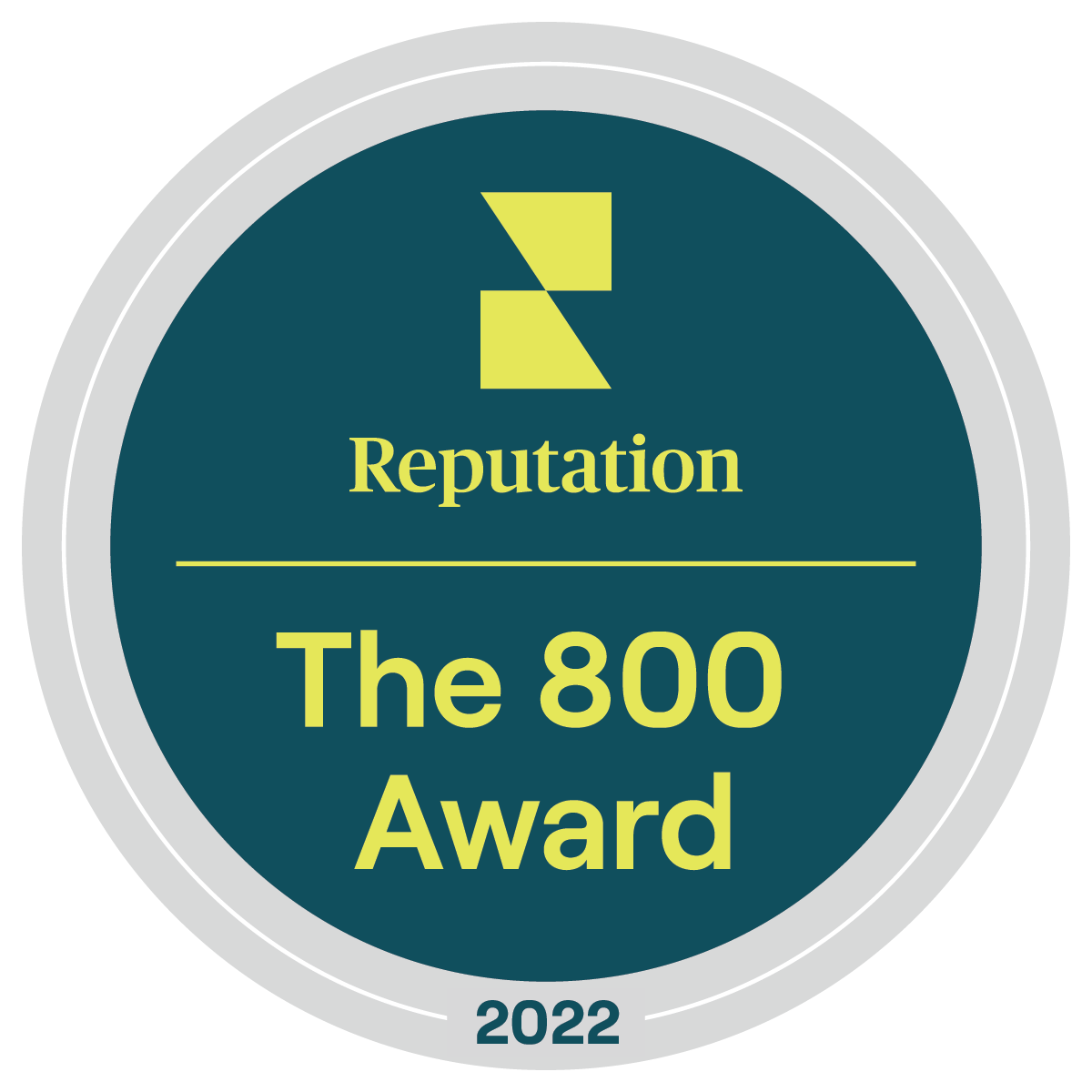 Reputation 800 Award Badge